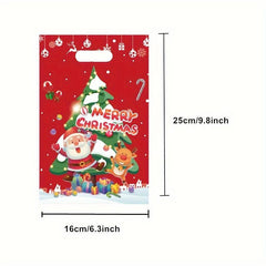 10pcs Christmas Gift Bags Holiday Party Favors