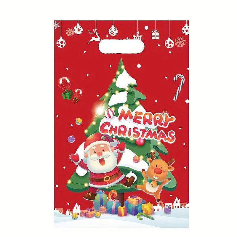 10pcs Christmas Gift Bags Holiday Party Favors