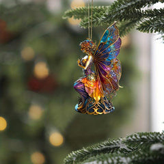 Fairy Witch Hanging Decoration Acrylic Car Christmas Tree Decor