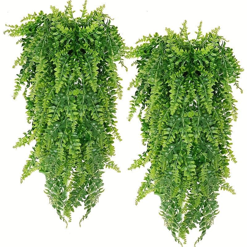 80cm Artificial Hanging Persian Grass Vine Green Plant