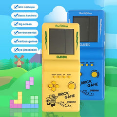 Large Screen Handheld Video Game Console Brick Game Electronic Games Yellow