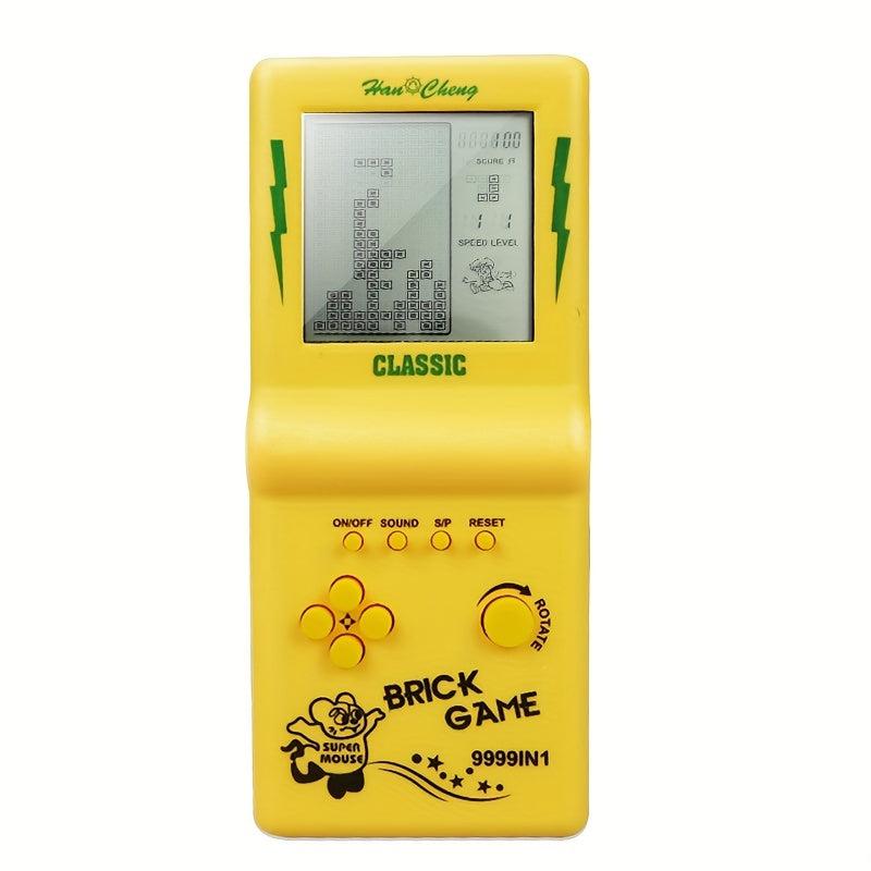Large Screen Handheld Video Game Console Brick Game Electronic Games Yellow