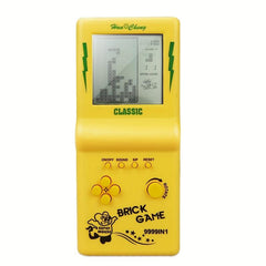 Large Screen Handheld Video Game Console Brick Game Electronic Games Yellow