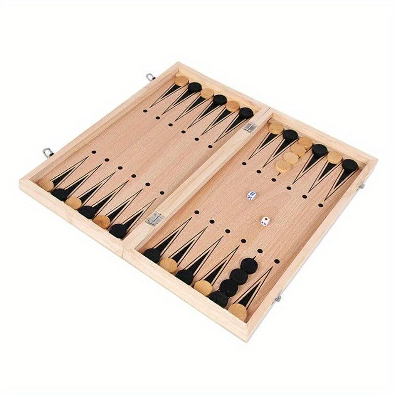 Folding Wooden Chess Board Game for Adults