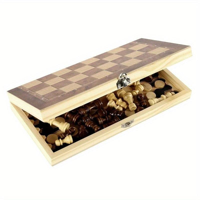 Folding Wooden Chess Board Game for Adults