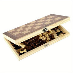 Folding Wooden Chess Board Game for Adults
