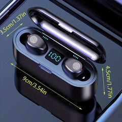 F9 GAME Wireless Earbuds Hi-Fi Stereo Headphones for Outdoor Cycling