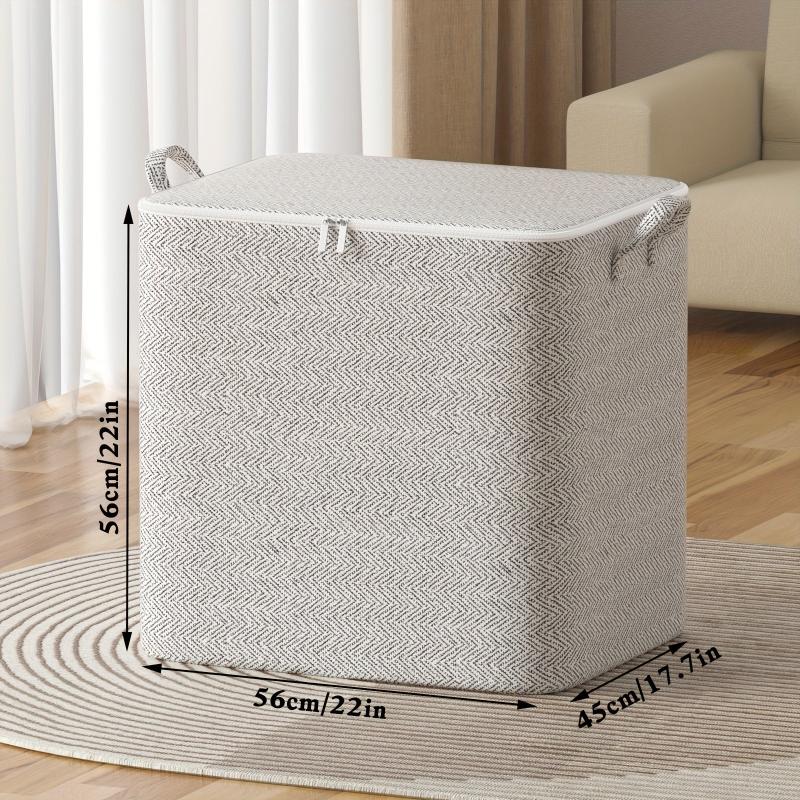 Gray Arrow Pattern Travel Bag Large Capacity Folding Clothes Quilt Blanket