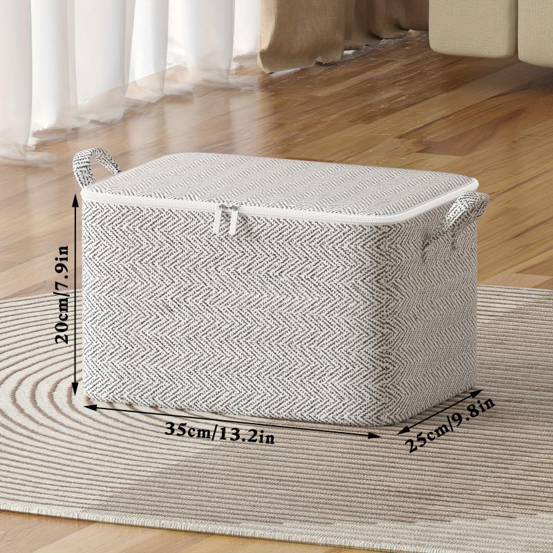 Gray Arrow Pattern Travel Bag Large Capacity Folding Clothes Quilt Blanket