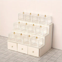 Dollhouse Display Rack Candy Box Drawer Cabinet Furniture Model Decor DIY Toy