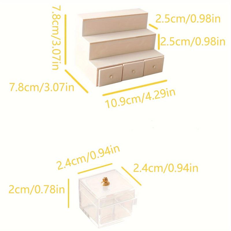 Dollhouse Display Rack Candy Box Drawer Cabinet Furniture Model Decor DIY Toy