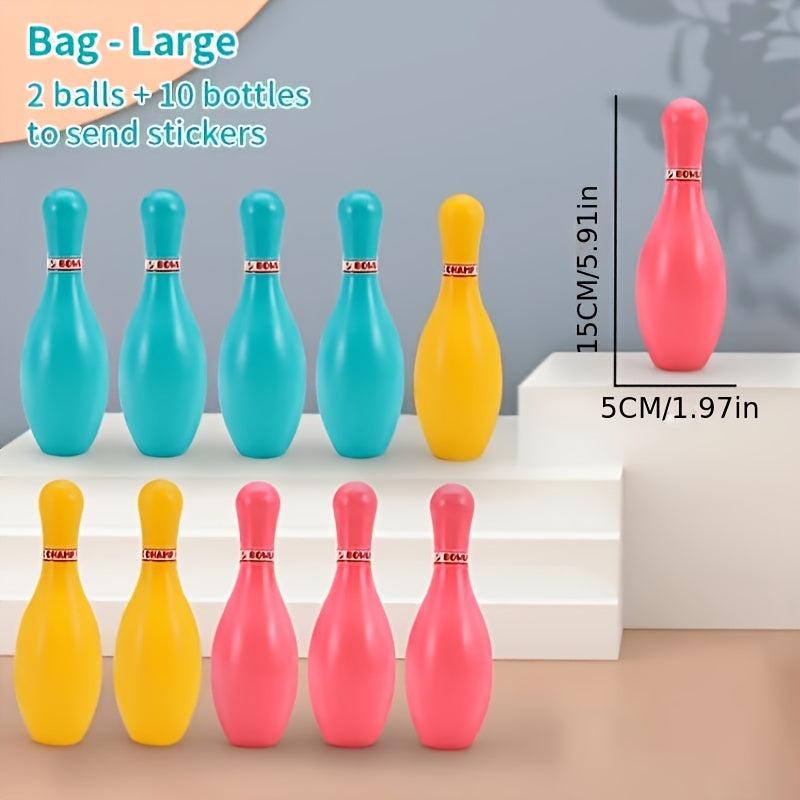 Mini Bowling Toy Interactive Leisure Indoor And Outdoor Sports Games