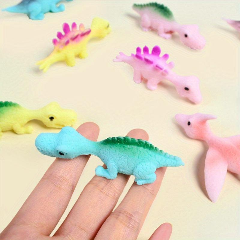 Christmas Kids Dinosaur Ejection Toy Finger Slingshot