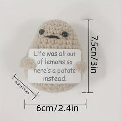 Positive Energy Potato Doll Woolen Decoration Gift