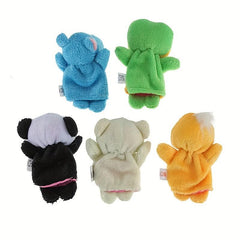 5pcs Animal Hand Puppet Finger Doll Christmas Toy Gift