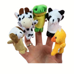 5pcs Animal Hand Puppet Finger Doll Christmas Toy Gift