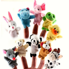 5pcs Animal Hand Puppet Finger Doll Christmas Toy Gift