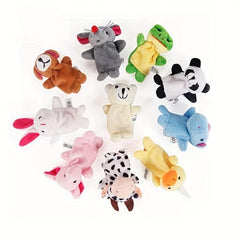 5pcs Animal Hand Puppet Finger Doll Christmas Toy Gift