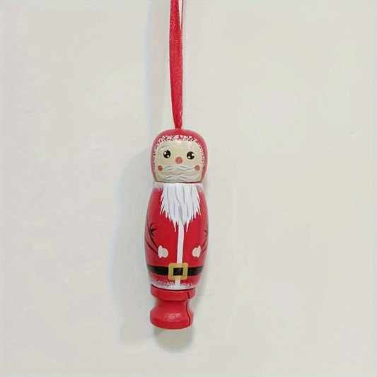 Funny Santa Christmas Pendant Tree Wooden Fun Crafts