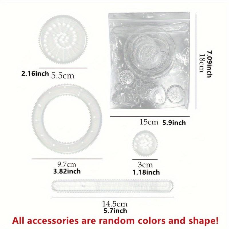 22pcs Spirograph Drawing Toy Set Geometric Ruler Educational Tools