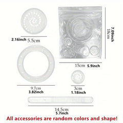 22pcs Spirograph Drawing Toy Set Geometric Ruler Educational Tools