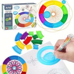 22pcs Spirograph Drawing Toy Set Geometric Ruler Educational Tools
