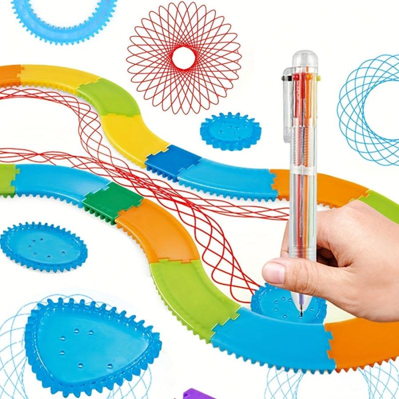 22pcs Spirograph Drawing Toy Set Geometric Ruler Educational Tools