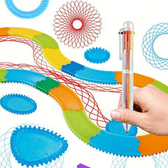 22pcs Spirograph Drawing Toy Set Geometric Ruler Educational Tools