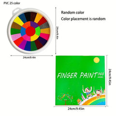 Kids Finger Painting Kit Colored Children Drawing DIY Craft Toy Washable Suit