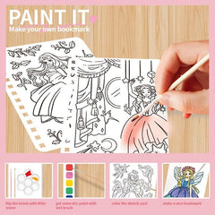 Princess Dress-up Watercolor Activity Book DIY Craft Art Toys