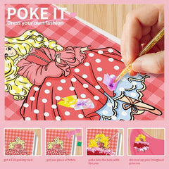 Princess Dress-up Watercolor Activity Book DIY Craft Art Toys