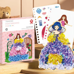 Princess Dress-up Watercolor Activity Book DIY Craft Art Toys