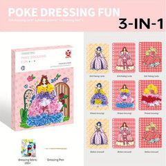 Princess Dress-up Watercolor Activity Book DIY Craft Art Toys