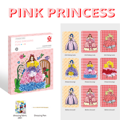 Princess Dress-up Watercolor Activity Book DIY Craft Art Toys