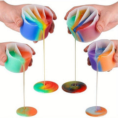 Split Cup for Paint Pouring Reusable Fluid Art Silicone Split Pouring Cup