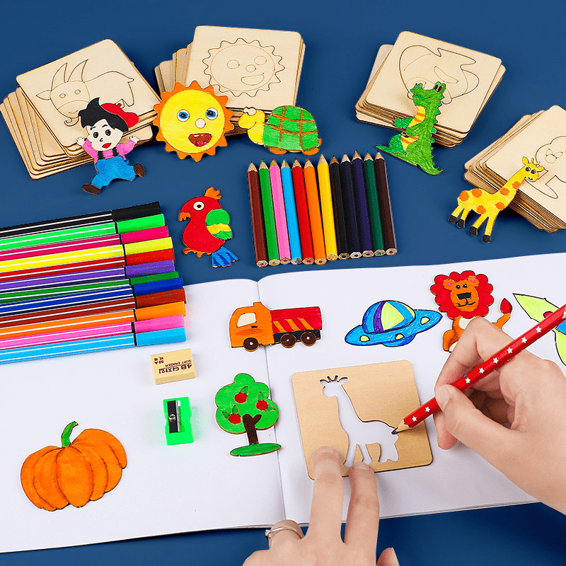20pcs Children's Painting Template Set Girl Gift Educational Toys
