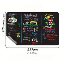 Magnetic Blackboard Refrigerator Sticker Bulletin Board