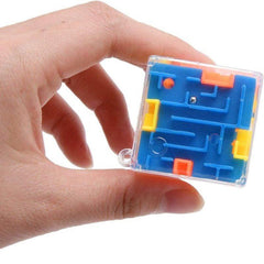 3D Maze Cube Puzzle With Rolling Ball Toy For Kids