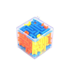 3D Maze Cube Puzzle With Rolling Ball Toy For Kids
