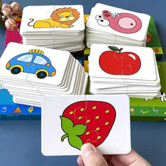 Animal Matching Puzzle Cards for Kids Montessori Learning