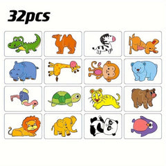 Animal Matching Puzzle Cards for Kids Montessori Learning