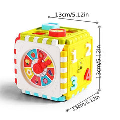 Baby Puzzle Block Toy Hexahedron Number Shape Matching