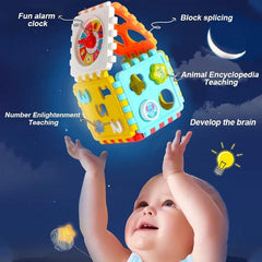 Baby Puzzle Block Toy Hexahedron Number Shape Matching
