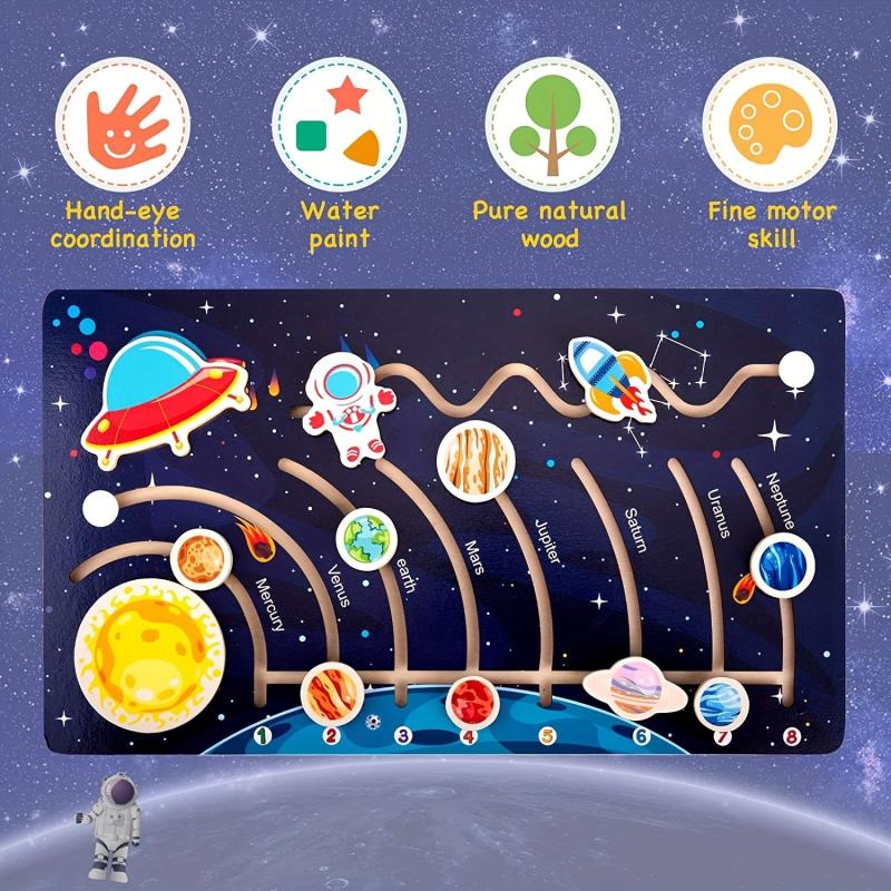 Solar System Planets Puzzle Board for Kids
