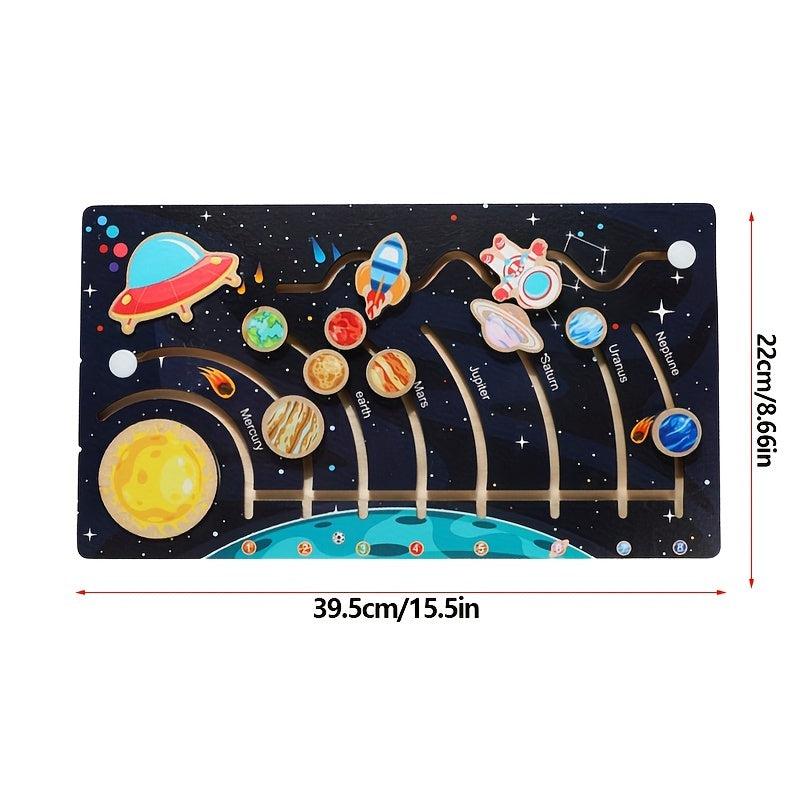 Solar System Planets Puzzle Board for Kids