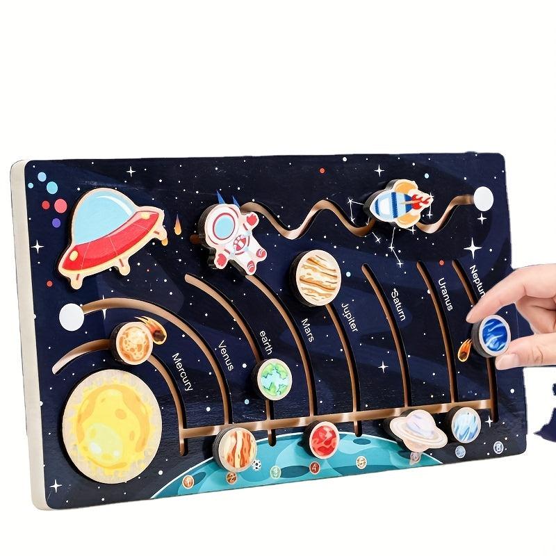 Solar System Planets Puzzle Board for Kids