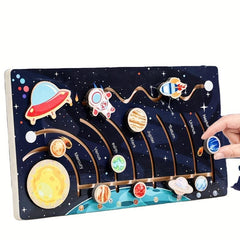 Solar System Planets Puzzle Board for Kids