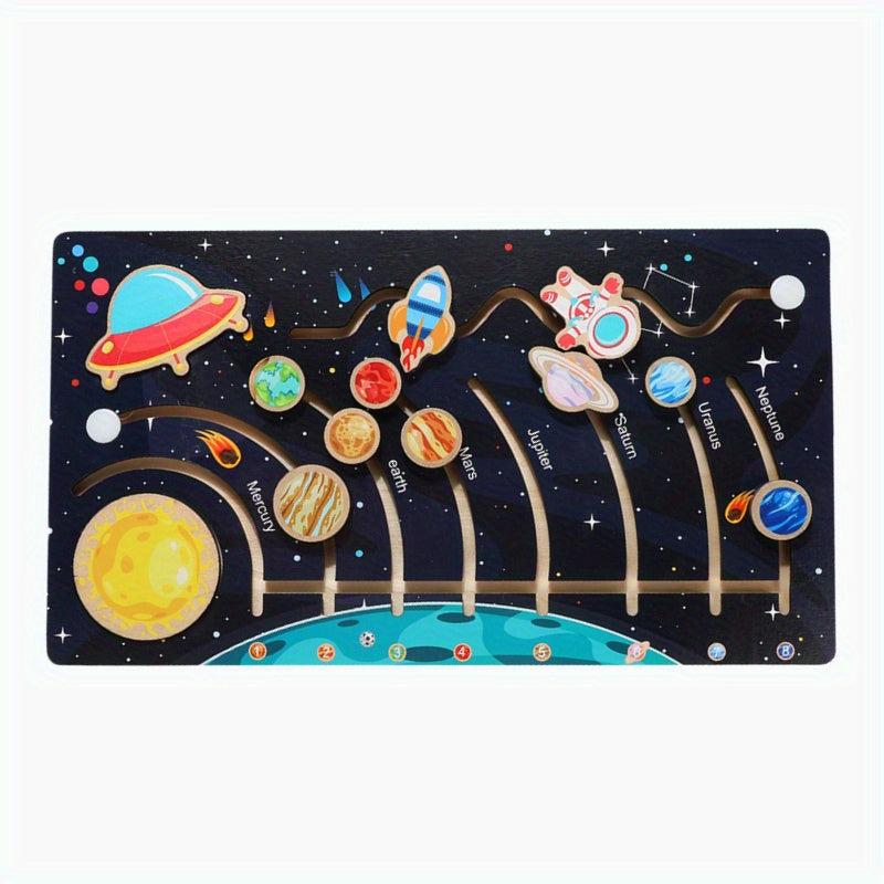 Solar System Planets Puzzle Board for Kids