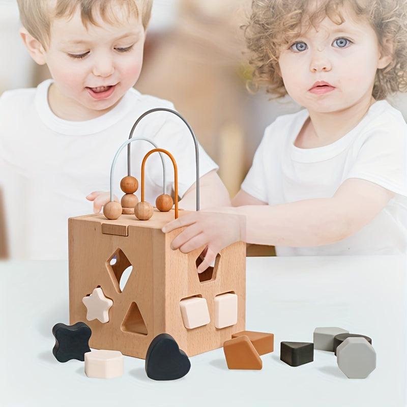 Montessori Hexahedron Toy Geometric Shape Matching