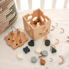 Montessori Hexahedron Toy Geometric Shape Matching